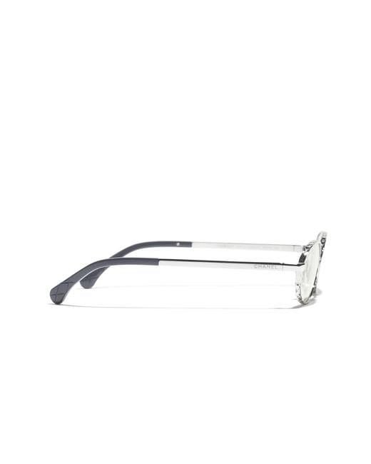 Chanel Black Sunglass Oval Blue Light Glasses Ch2227s