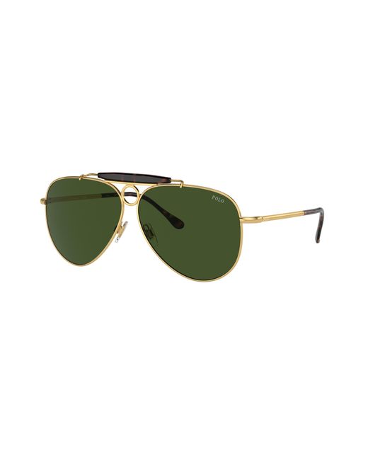 Polo Ralph Lauren Green Sunglass Ph3149 for men