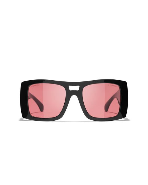 Chanel Black Sunglass Square Sunglasses Ch5539