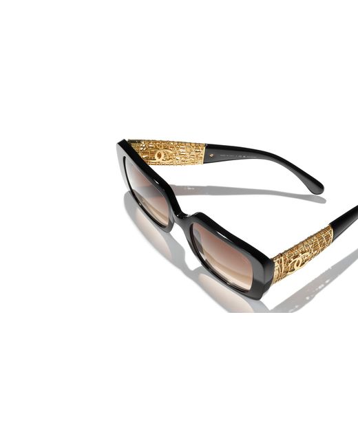 Chanel Black Sunglass Ch5532a Square Sunglasses Ch5532a