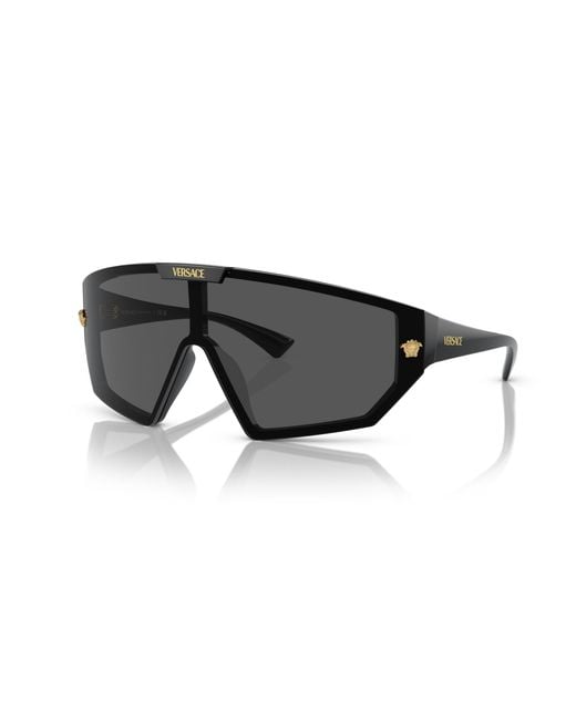 Versace Black Ve4461 Irregular-Frame Acetate Sunglasses
