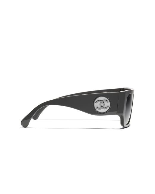 Chanel Black Sunglass Square Sunglasses Ch5549