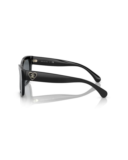 Chanel Black Sunglass Square Sunglasses Ch5478a