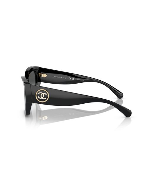 Chanel Black Sunglass Square Sunglasses Ch5506a