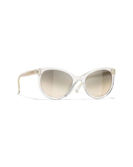 Chanel Black Sunglass Pantos Sunglasses CH5523U