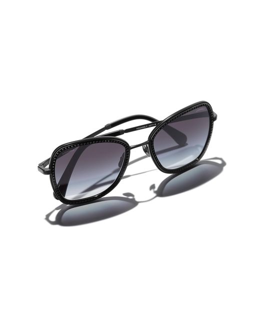 Chanel Black Sunglass Square Sunglasses Ch4277b