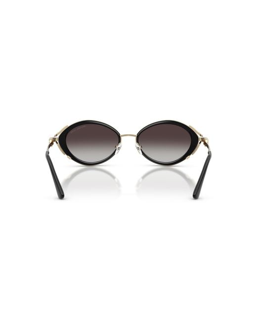 Michael Kors Black Key West 53Mm Oval Sunglasses