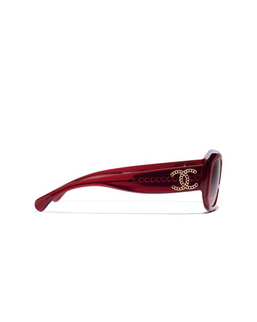 Chanel Black Sunglass Rectangle Sunglasses Ch5554