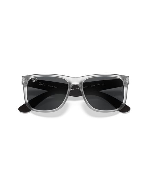 Ray-Ban Black Justin Color Mix Sunglasses Frame Grey Lenses for men