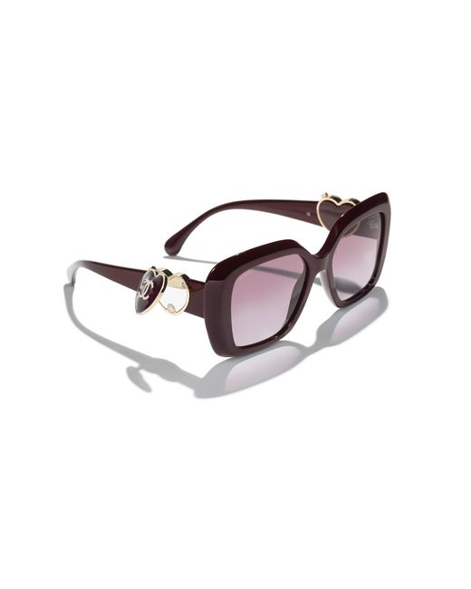 Chanel Black Sunglass Square Sunglasses Ch5518