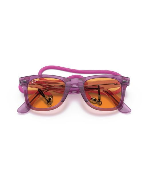 Ray-Ban Multicolor Original Wayfarer Colorblock Sunglasses Frame Lenses