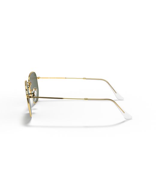 Ray-Ban Green Unisex Rb3548 Hexagonal Legend Gold