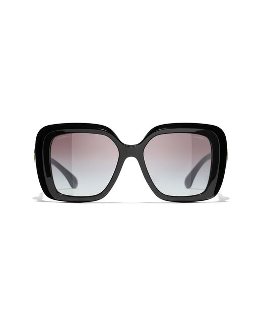 Chanel Black Sunglass Square Sunglasses Ch5518