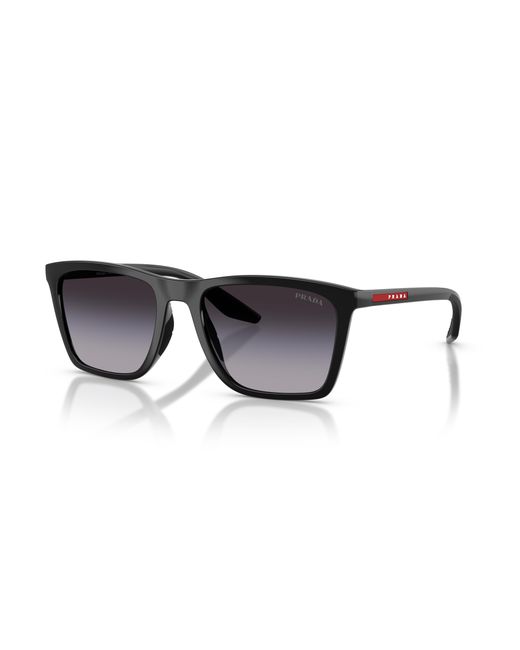 Prada Linea Rossa Man Ps 03qs - Frame Color: Black, Lens Color: Grey-black, Size 57-/17/145 for men