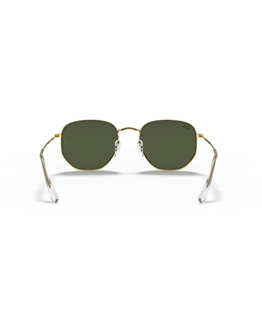 Ray-Ban Green Unisex Rb3548 Hexagonal Legend Gold