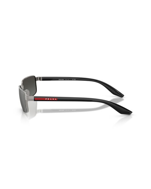 Prada Linea Rossa Black Sunglass Ps B54s for men