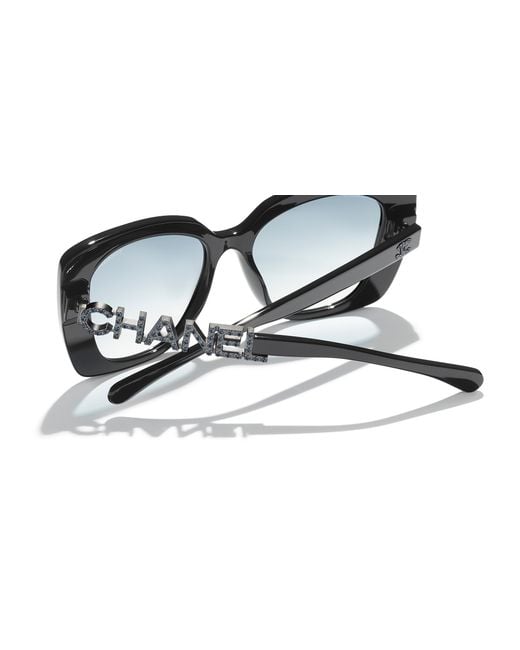 Chanel Black Sunglass Square Sunglasses Ch5422b