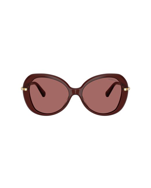 Swarovski Vrouwelijk Sunglass Sk6059 in het Black