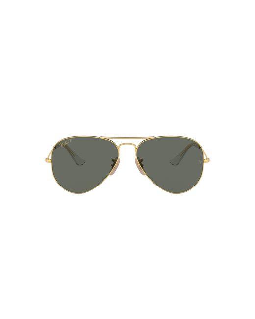 Ray-Ban Sunglass Rb3025k Aviator Solid Gold | Lyst