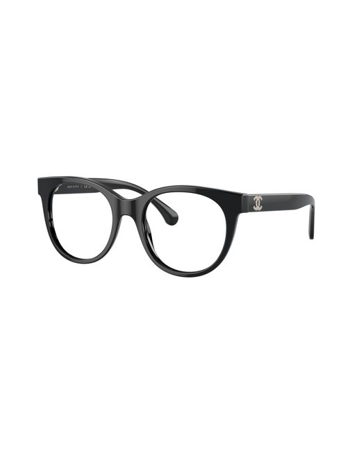 Chanel Black Sunglass Cat Eye Eyeglasses Ch3450b