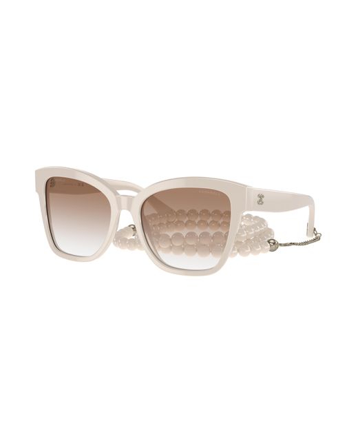 Chanel Black Sunglass Square Sunglasses Ch5487