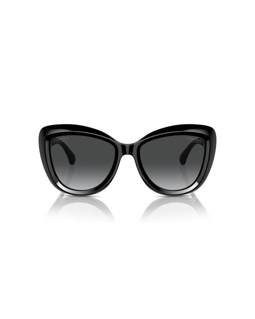 Chanel Black Sunglass Butterfly Sunglasses Ch5517a