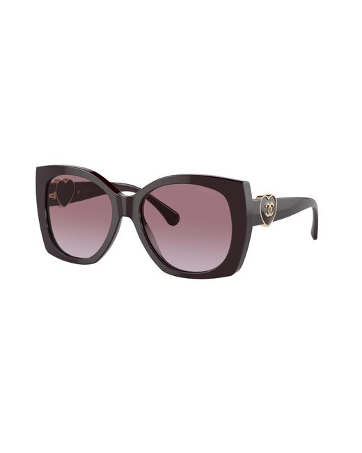 Chanel Black Sunglass Square Sunglasses Ch5519