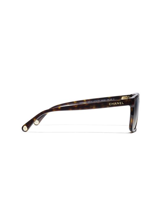 Chanel Black Sunglass Rectangle Sunglasses Ch5551u