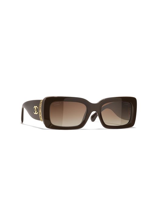 Chanel Black Sunglass Ch5534a Rectangle Sunglasses Ch5534a