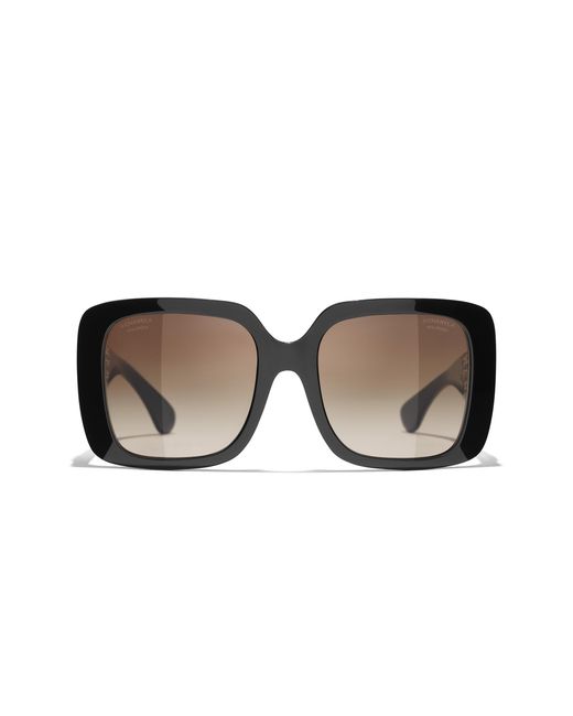 Chanel Black Sunglass Ch5532a Square Sunglasses Ch5532a
