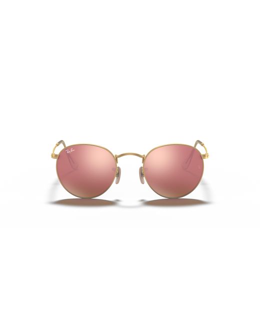 Ray-Ban Black Sunglass Rb3447 Round Flash Lenses for men