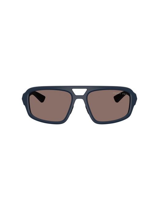 Prada Linea Rossa Black Sunglass Ps B11su for men