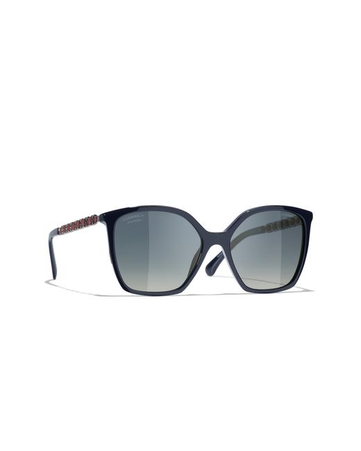 Chanel Black Sunglass Square Sunglasses Ch5546q