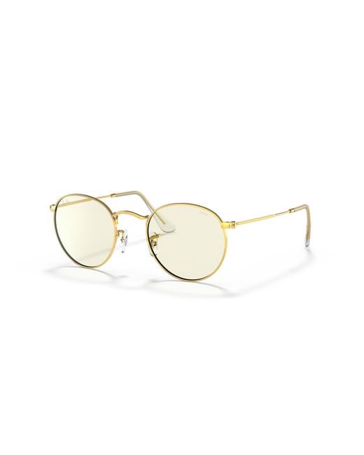 Ray-Ban Black Rb3447 Round Metal Evolve Polarized Everglasses for men