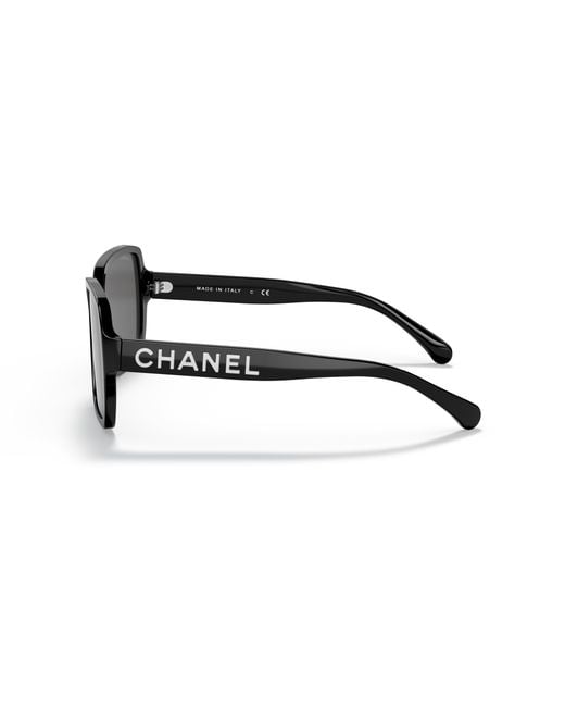 Chanel Black Sunglass Square Sunglasses Ch5408