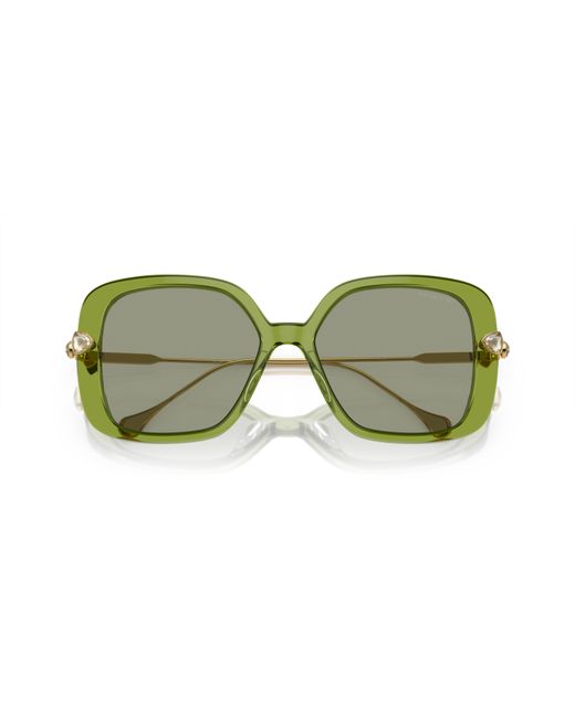 Swarovski Green Sk6011 Sunglasses