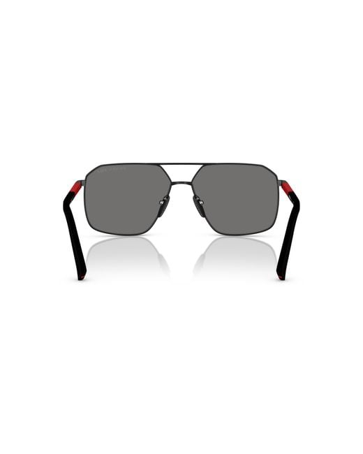 Prada Linea Rossa Black Sunglass Ps A50s for men