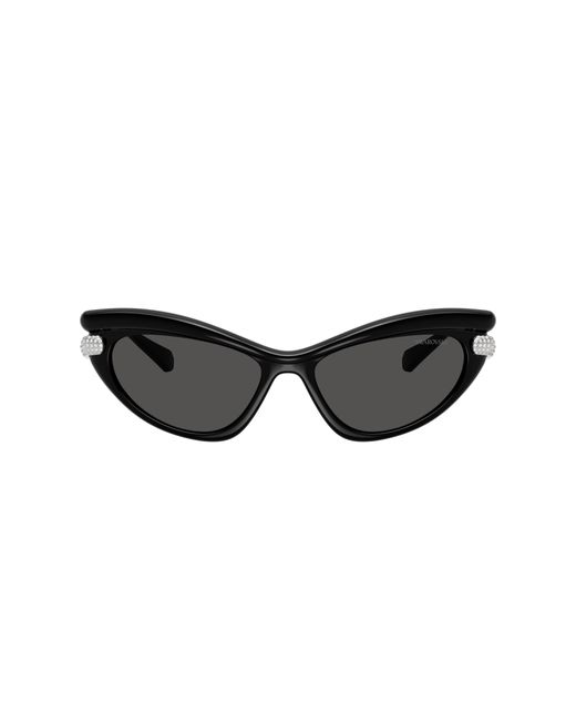 Swarovski Vrouwelijk Sunglass Sk6038 in het Black
