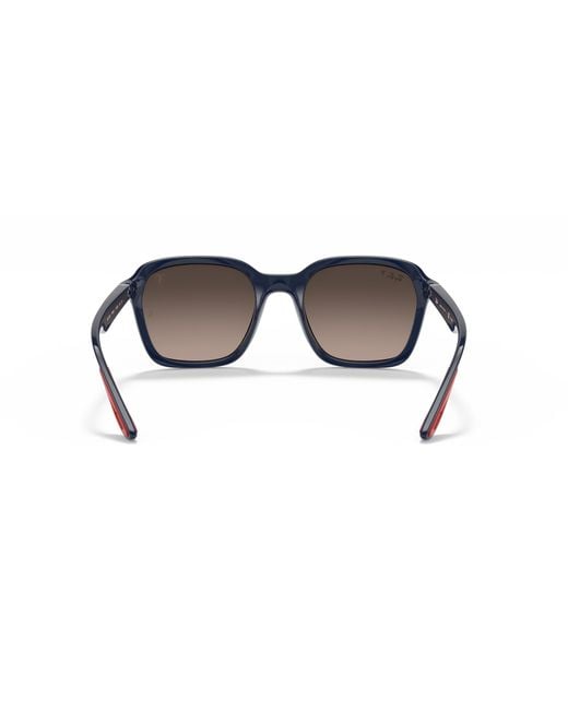 Ray-Ban Black Sunglass Rb4343m Scuderia Ferrari Collection Polarized+ Lenses