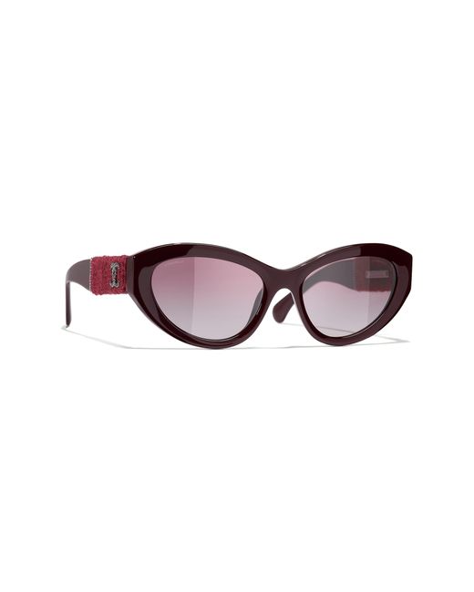 Chanel Black Sunglass Cat Eye Sunglasses Ch5513