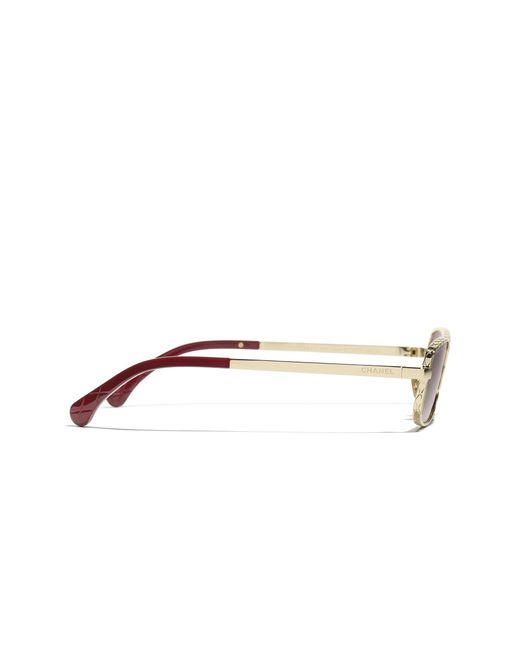 Chanel Black Sunglass Rectangle Sunglasses Ch4295