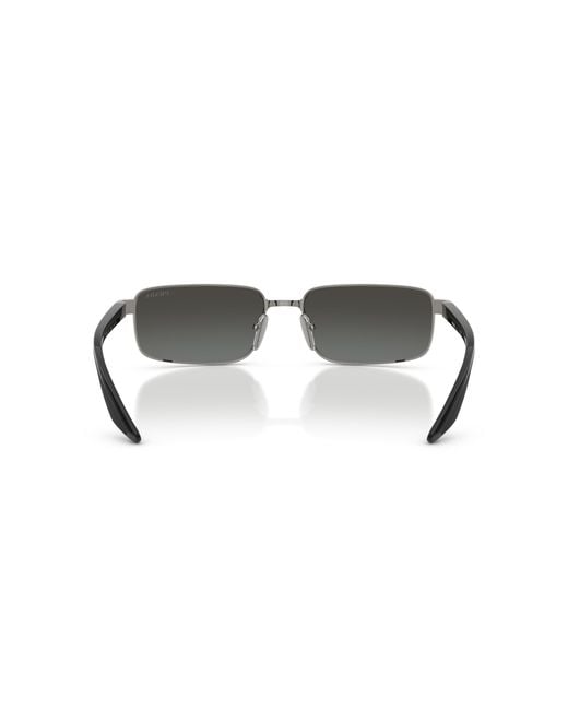 Prada Linea Rossa Black Sunglass Ps B54s for men