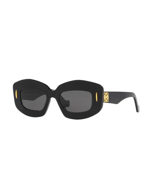 Loewe Black Rectangle Frame Sunglasses