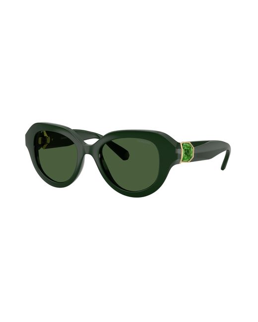 Swarovski Green Sunglass Sk6037