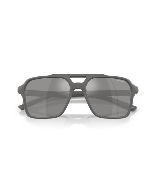 ARMANI EXCHANGE Gray Sunglass Ax4166su for men