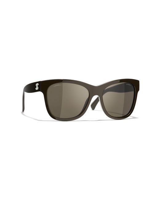Chanel Black Sunglass Square Sunglasses Ch5380