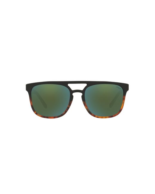 Polo Ralph Lauren Green Polo Ph4125 Square Sunglasses for men
