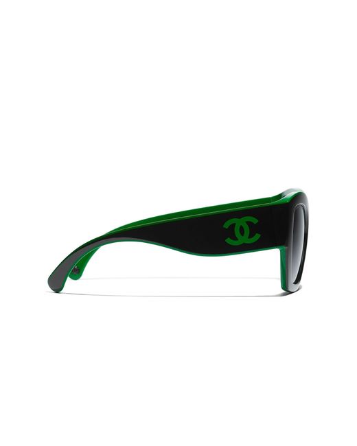 Chanel Black Sunglass Butterfly Sunglasses Ch6058