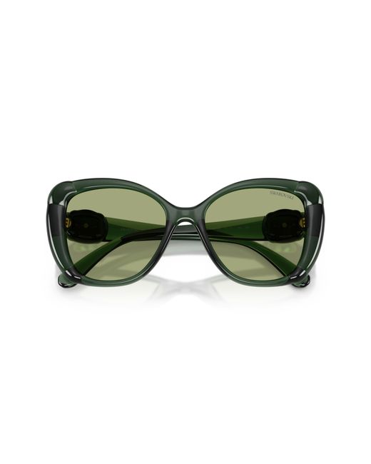 Swarovski Green Sunglass Sk6051u