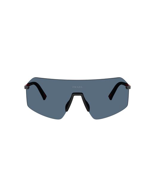 Prada Linea Rossa Black Sunglass Ps B50s for men